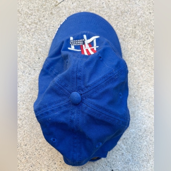 Life is Good Hat Blue Cap Adjustable One Size Summer Flag Beach Relax Strapback - Picture 7 of 8